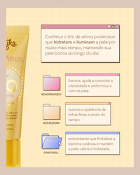 Sun Cream Latika 3 em 1: Protetor Solar, Hidratante e Primer
