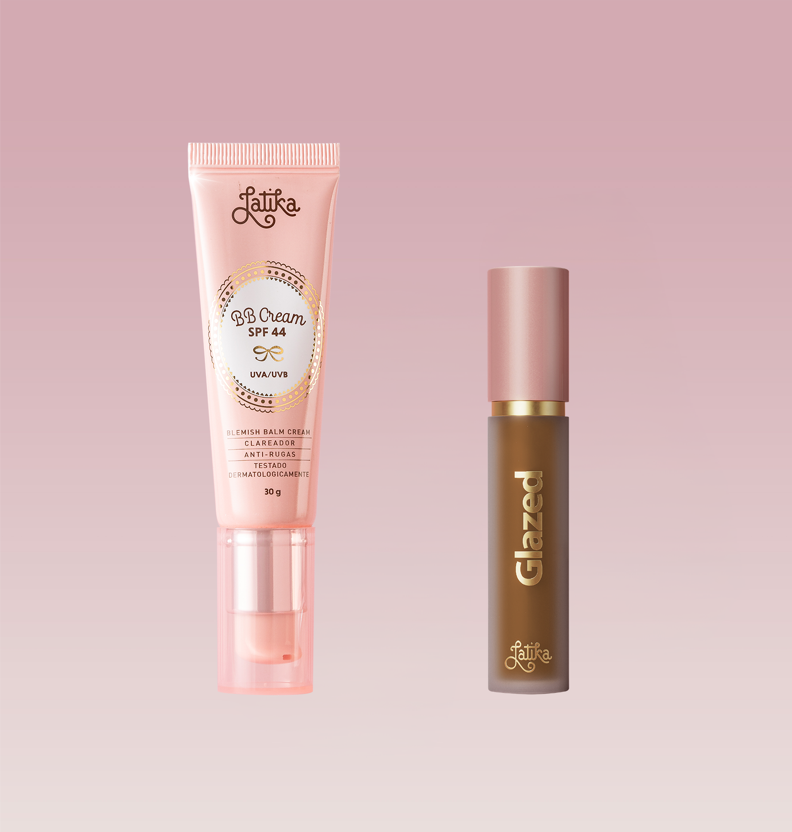 Kit Latika BB Cream + Corretivo Líquido Glazed Concealer