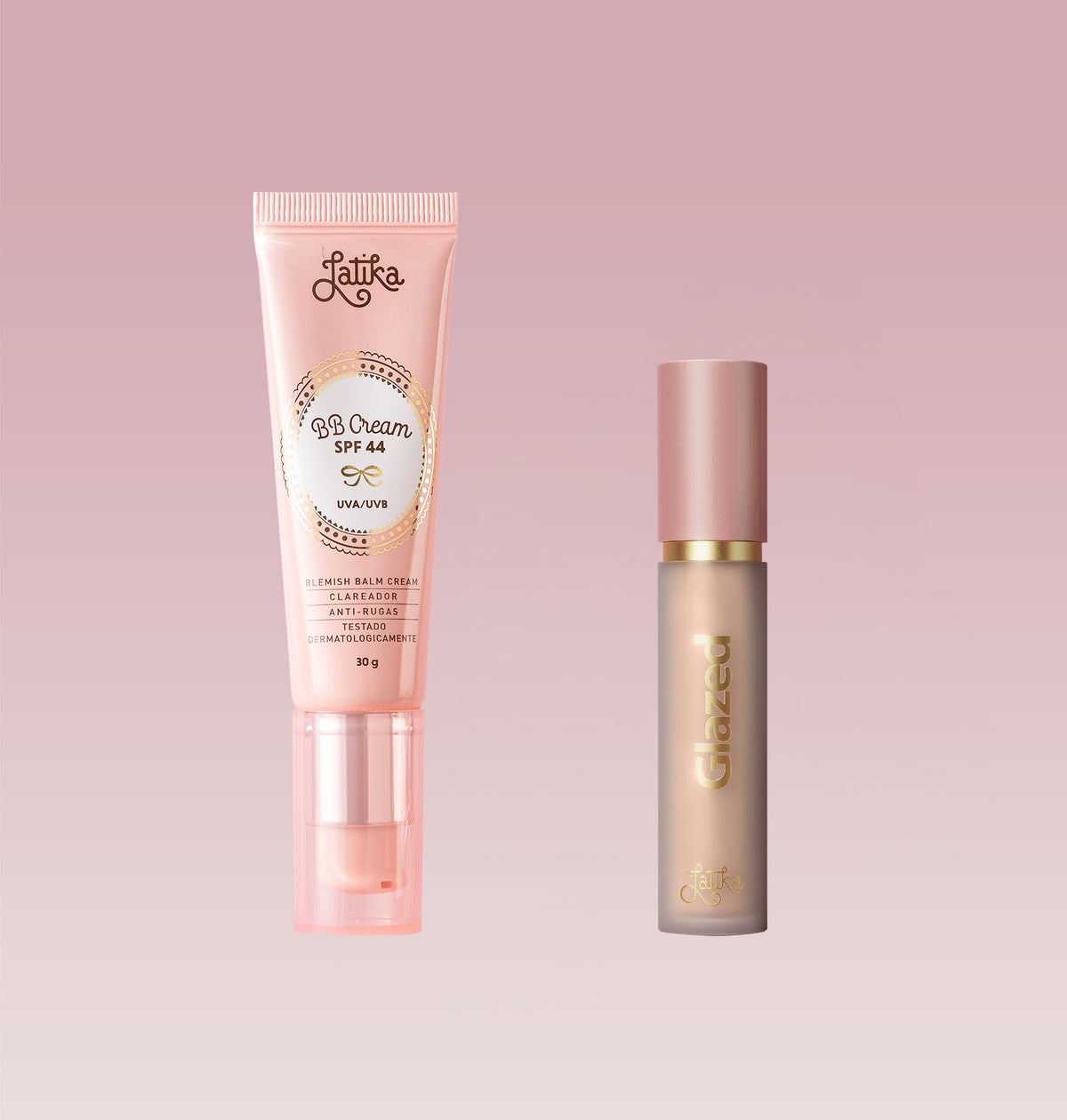 Kit Latika BB Cream + Corretivo Líquido Glazed Concealer