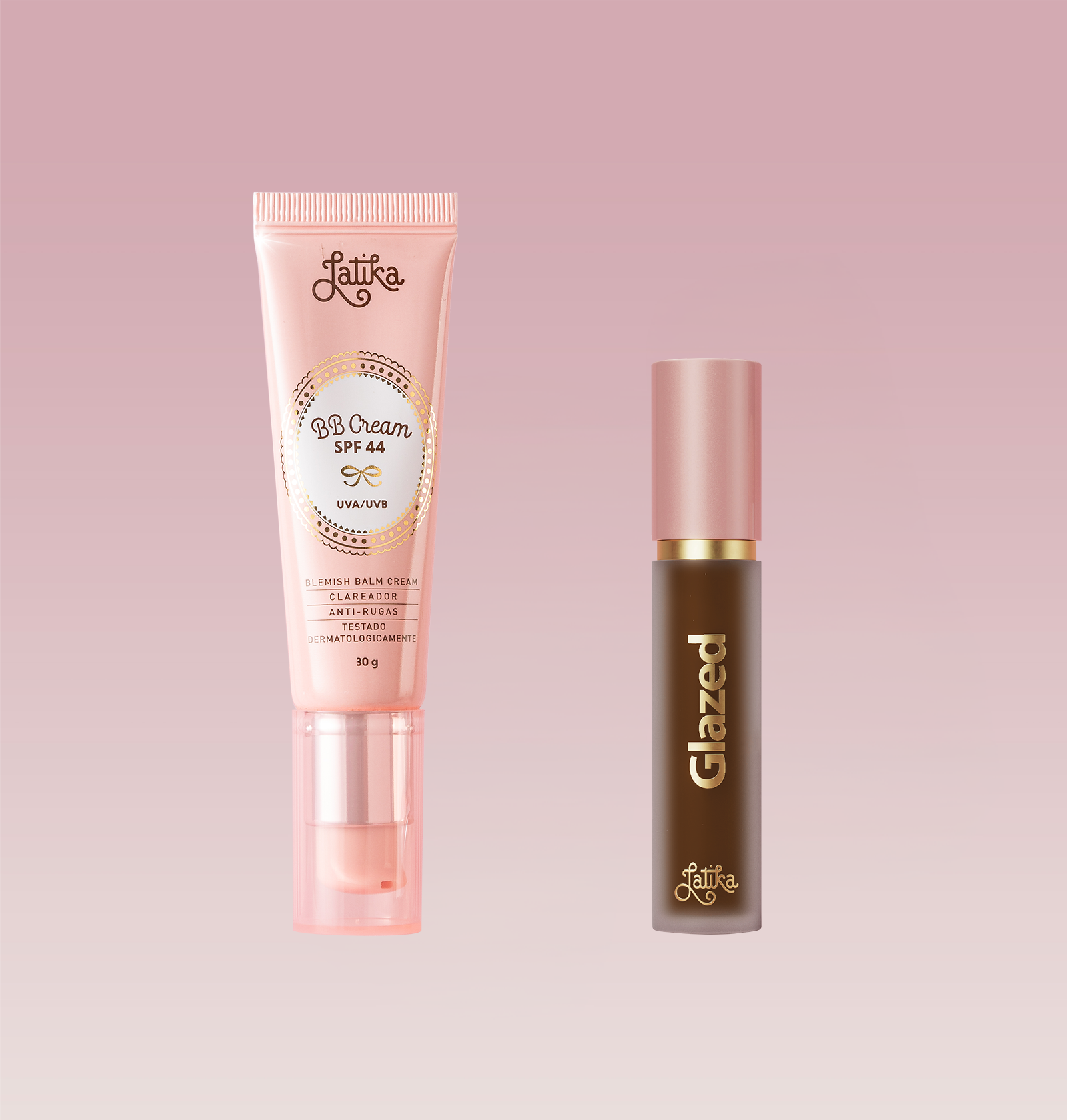 Kit Latika BB Cream + Corretivo Líquido Glazed Concealer