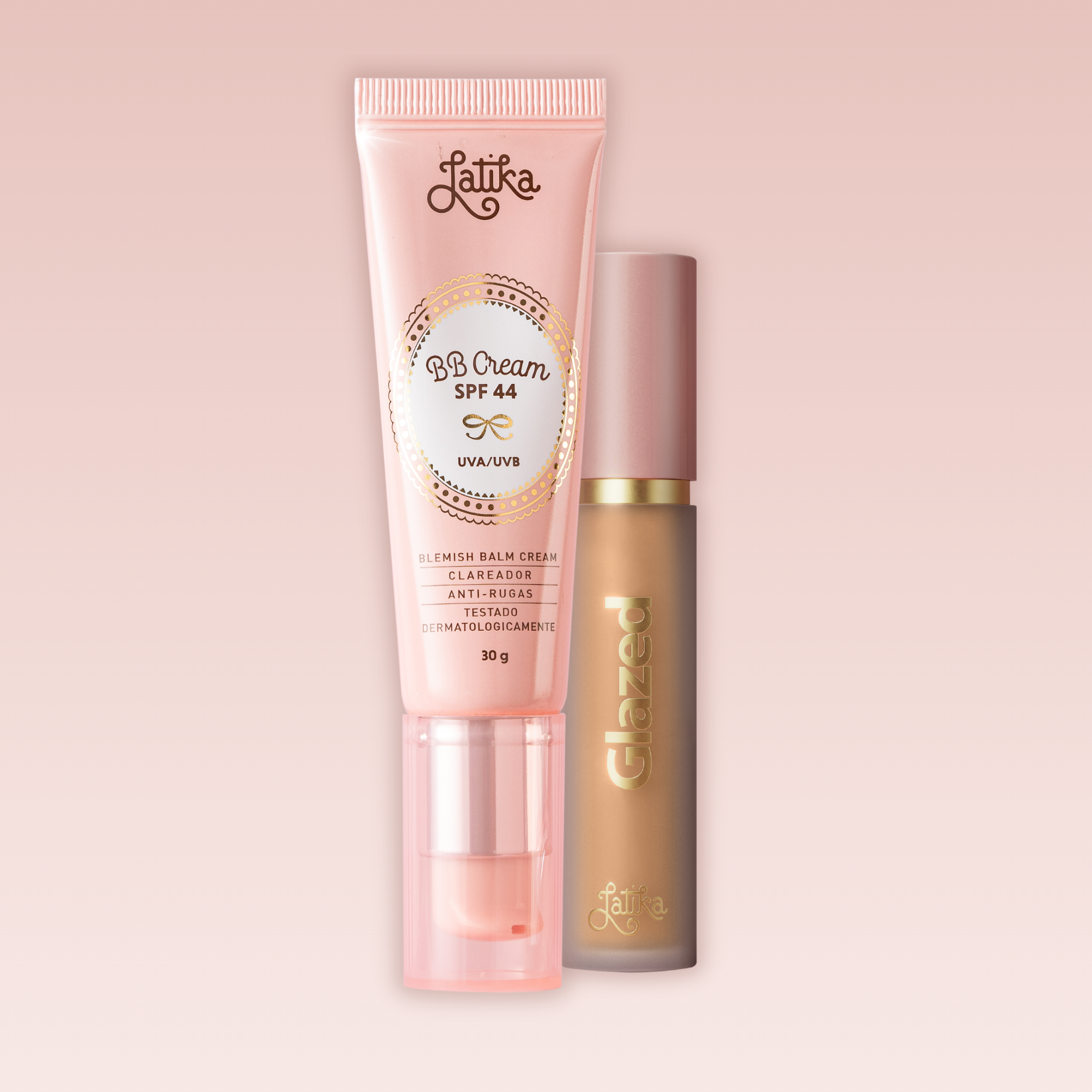 Kit Latika BB Cream + Corretivo Líquido Glazed Concealer