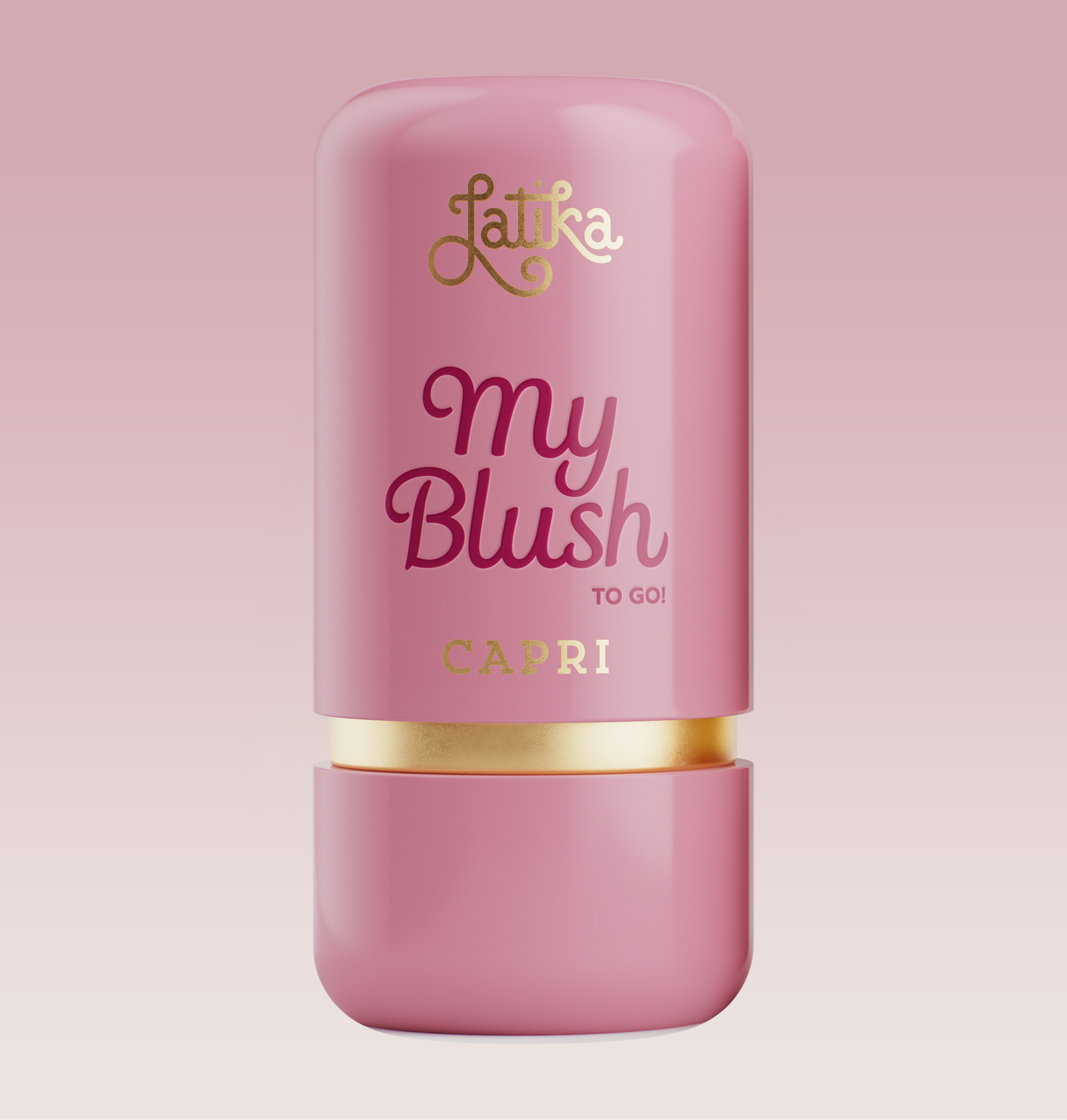 Latika My Blush To Go 7g - Stick Multifuncional 3 em 1 Olhos Bochechas e Lábios