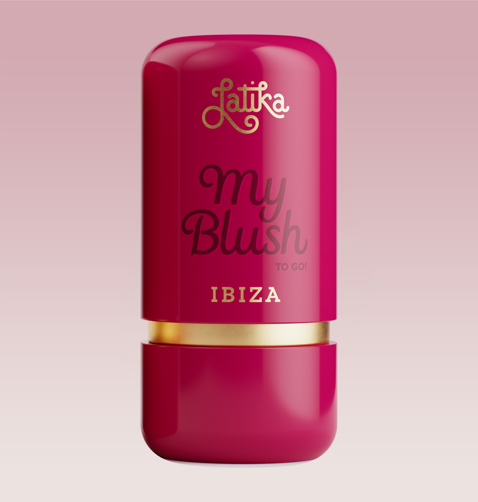 Latika My Blush To Go 7g - Stick Multifuncional 3 em 1 Olhos Bochechas e Lábios