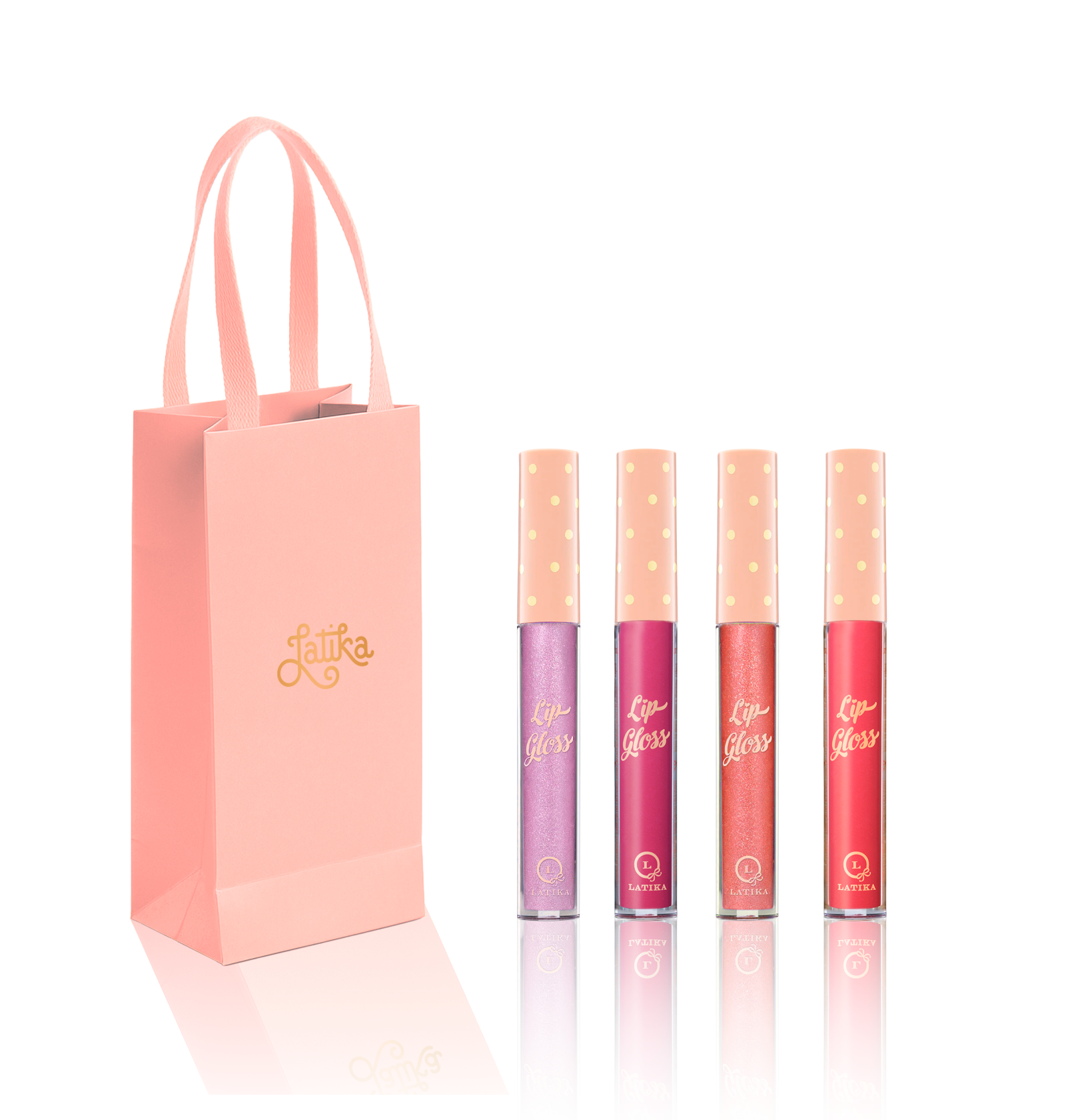 Kit Lip Gloss - 4 unidades + Sacola Presente