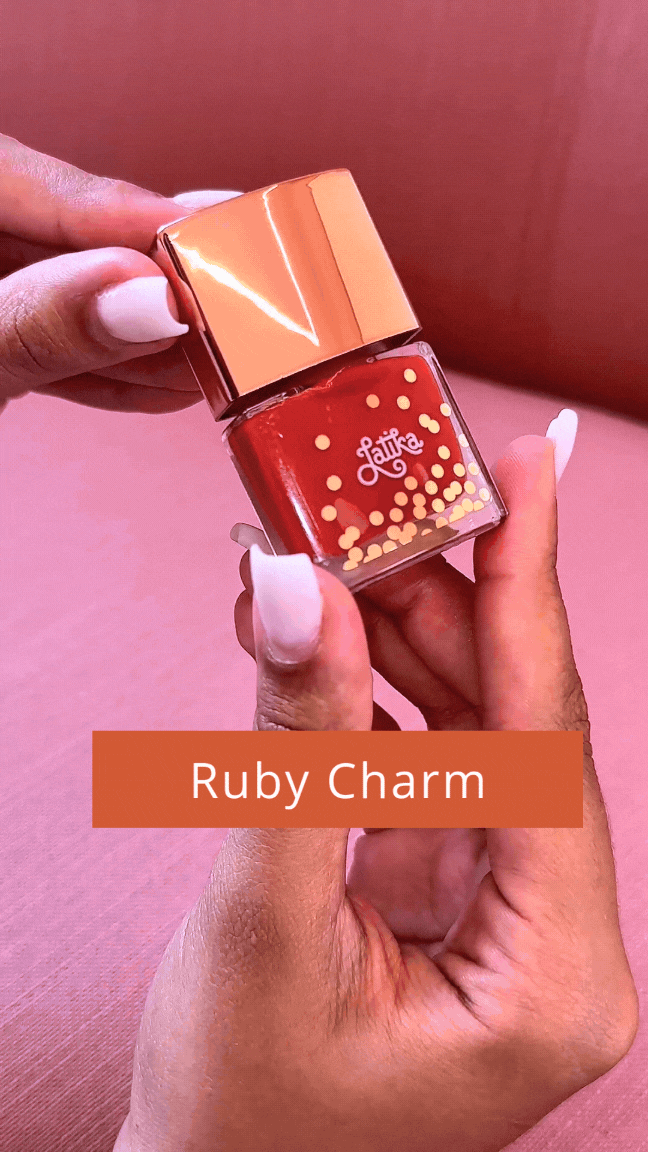 Esmalte Latika Confetti Ruby Charm - Cintilante