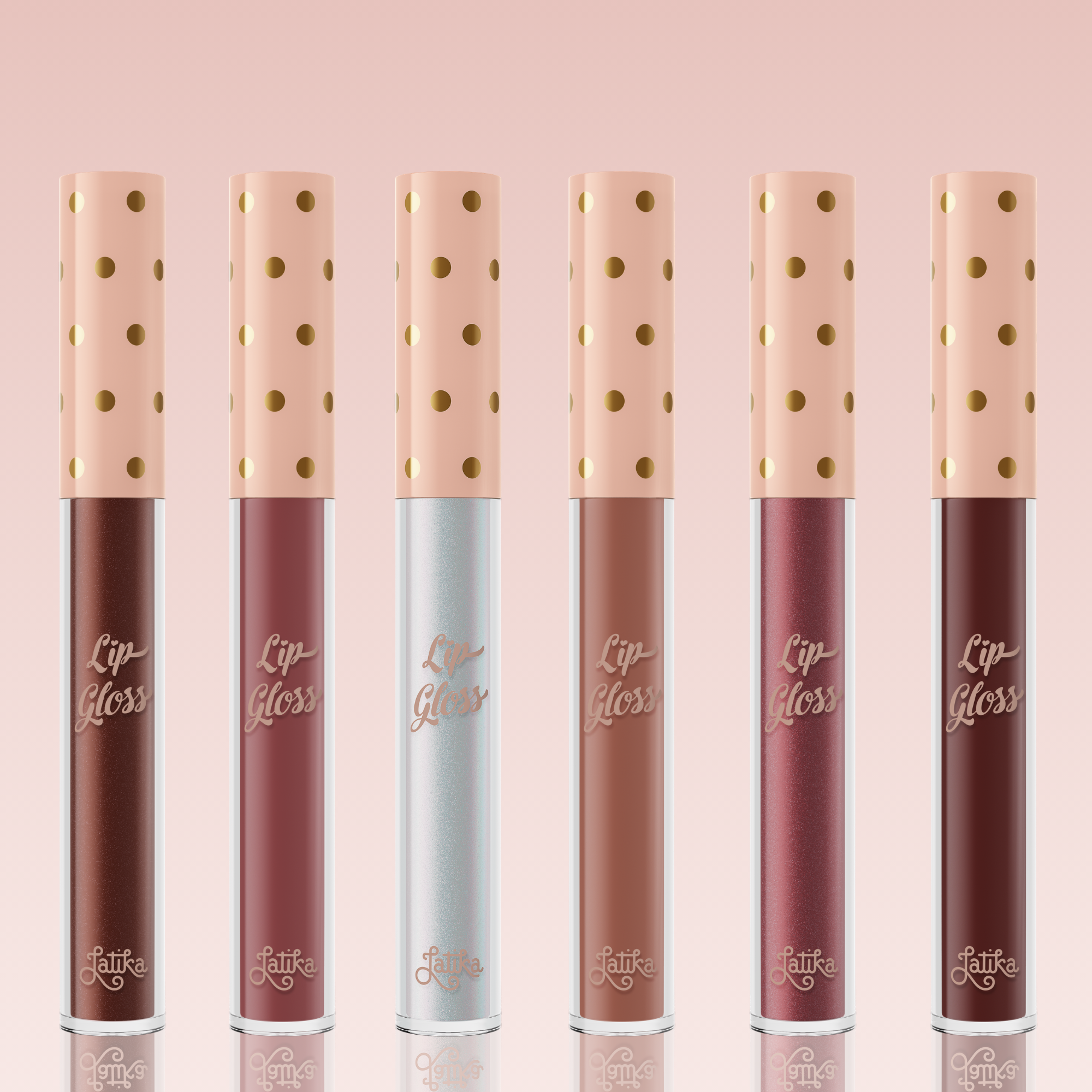 Kit 6 Lip Gloss Brilho Labial Latika