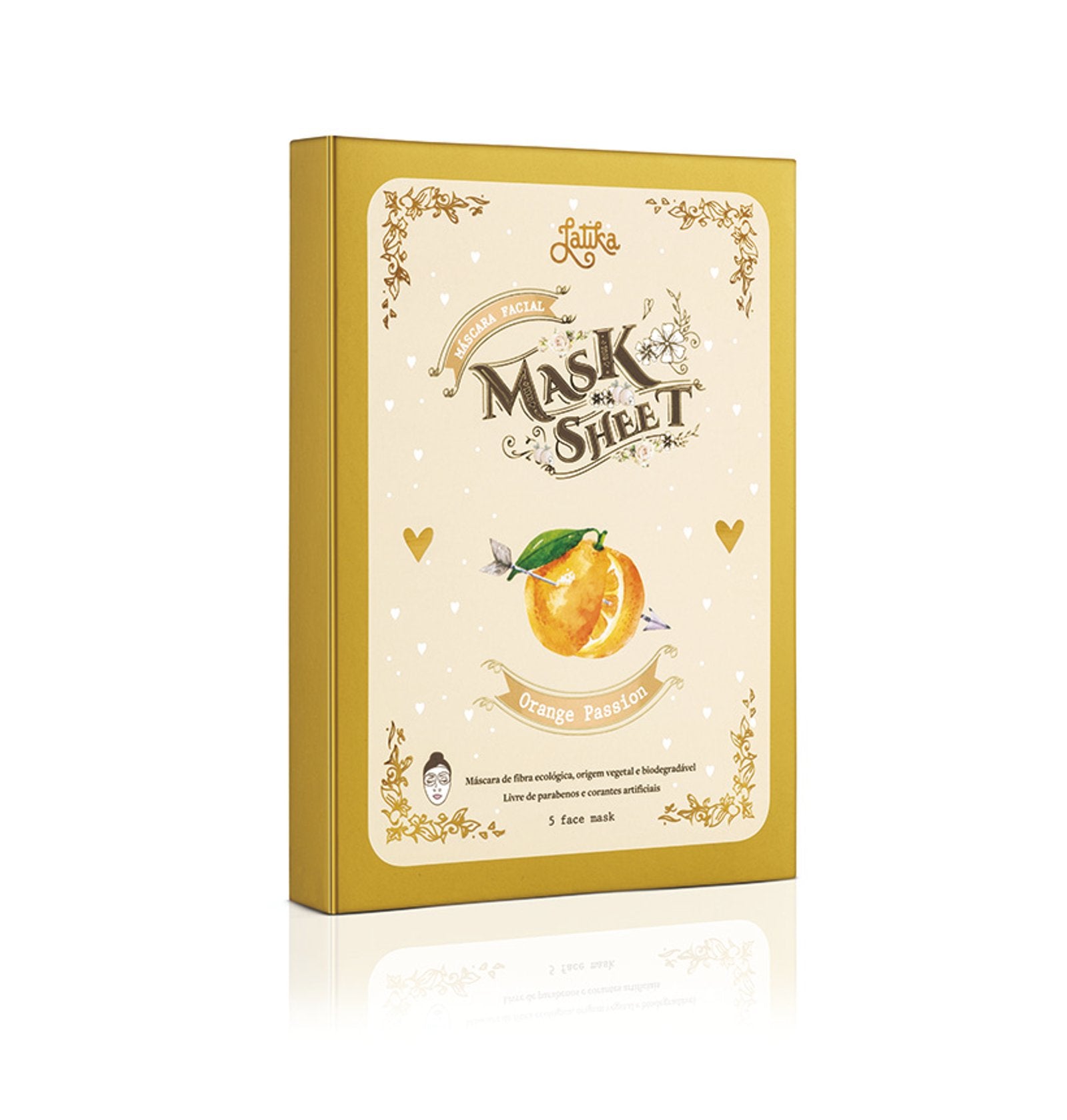 Kit Mask Sheet Orange 5 unidades + Brinde